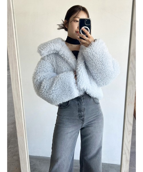 SNIDEL（スナイデル）の「2wayカラープードルファーコート（その他