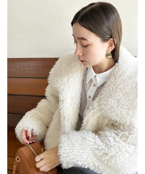 SNIDEL（スナイデル）の「2wayカラープードルファーコート（その他