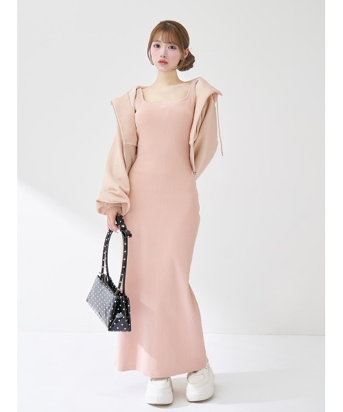 Darich（ダーリッチ）の「カラーラメスウェットコルセットパーカー