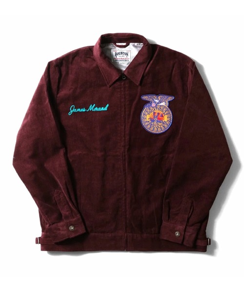 HOUSTON ヒューストン CORDUROY EMBROIDERY FFA JACKET チェーン