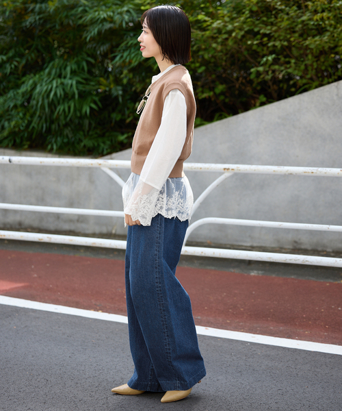 チュールレースブラウス（シャツ/ブラウス）｜SLOBE IENA