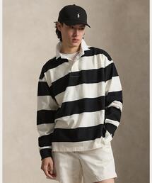 ビッグ フィット ストライプド ジャージー ラグビー シャツ（その他