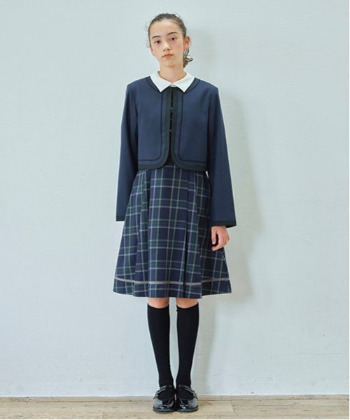 半袖衿付きワンピース（シャツワンピース）｜pom ponette junior