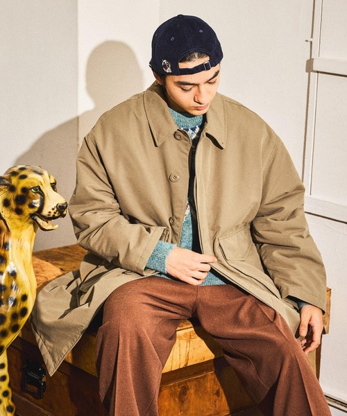 セール】中綿パッチステンカラーコート（ステンカラーコート）｜niko