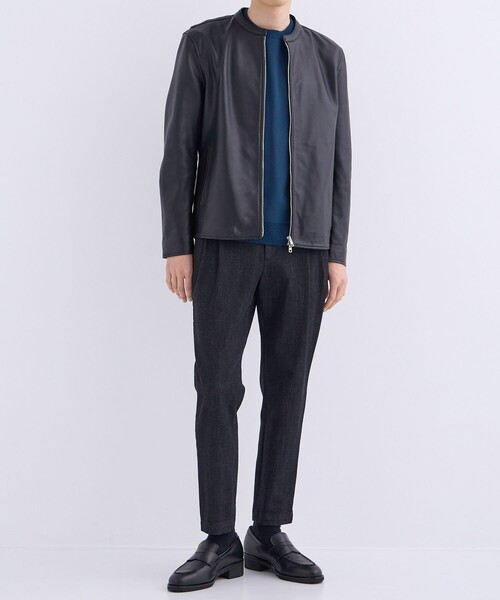 セール】ラムレザーシングルジャケット（ブルゾン）｜UNITED TOKYO