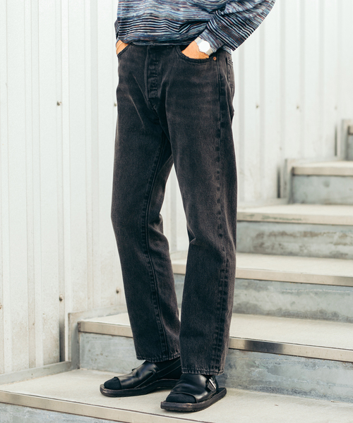 セール】【Levi's/リーバイス】別注501(R) ORIGINAL BLACK L28（デニム