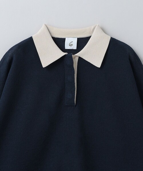 6（ロク）の「＜6(ROKU)＞シアージャカード ポロニット（ニット