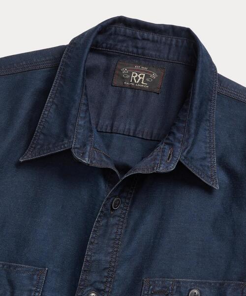 RRL ダブルアールエル 千鳥格子 インディゴワークシャツ RRL（ダブル