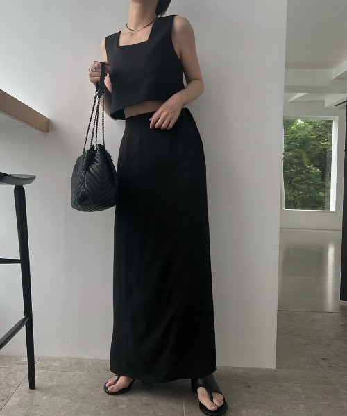 WILLFULLY（ウィルフリー）の「georgette removal stitch work 2piece