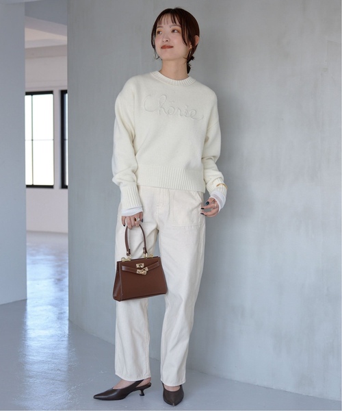 SLOBE IENA（スローブイエナ）の「《追加》cherie刺繍ニット（ニット