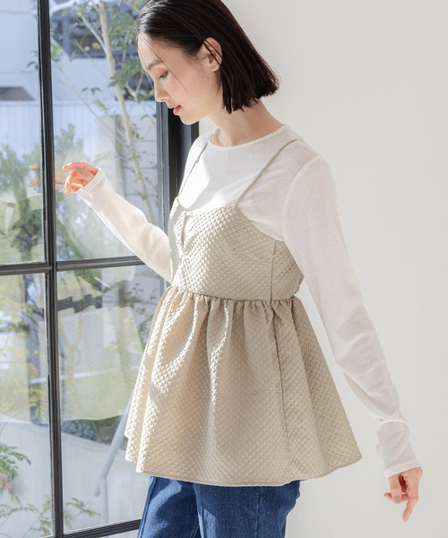 LAKOLE（ラコレ）の「ブラカットフクレジャガードキャミ / 108562