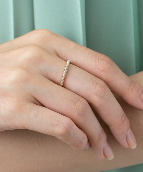 agete（アガット）の「K10淡水パールリング（リング）」 - WEAR