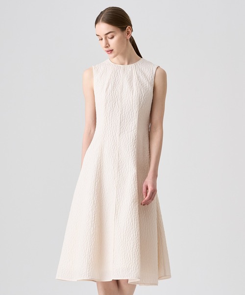 ANAYI（アナイ）の「ふくれジャガードノースリーブフレア ワンピース