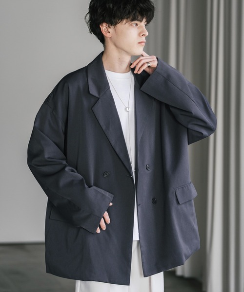 セール】オーバーサイズダブルテーラードジャケット（テーラード