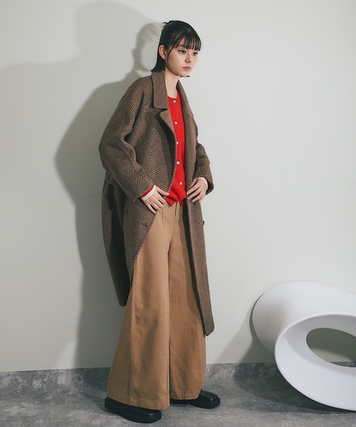 SMILE ORCHID（スマイルオーキッド）の「ウール100%ヘリンボーン柄