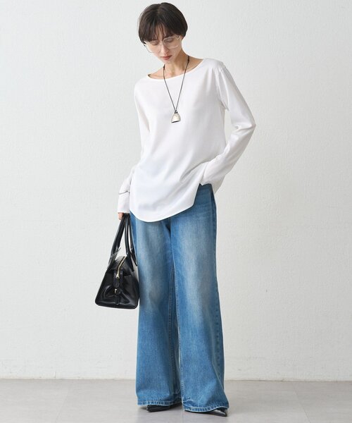 セール】サテンロンTブラウス（シャツ/ブラウス）｜LOUNGEDRESS