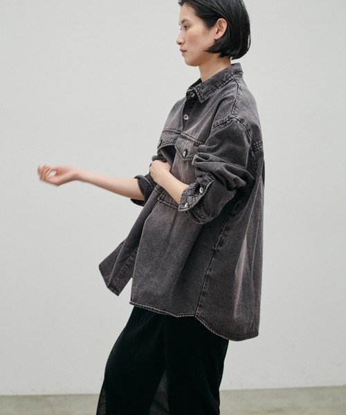 セール】【LARUTA】デニムオーバーシャツ（シャツ/ブラウス）｜LARUTA