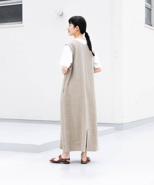 かぐれ（カグレ）の「リネンボックスワンピース（ワンピース）」 - WEAR