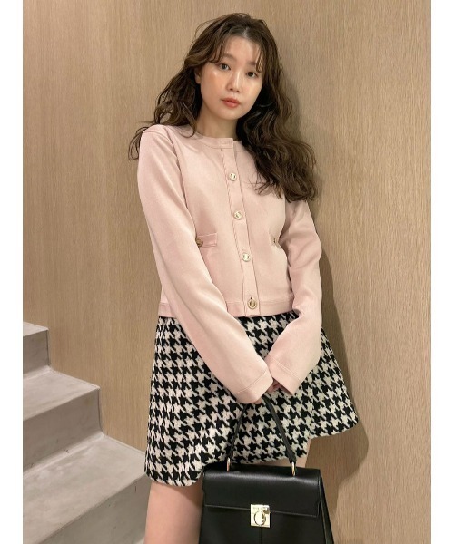 セール】【USAGI ONLINE・ZOZOTOWN限定】ノーカラーニットジャケット