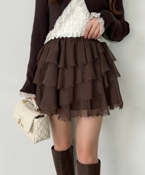 セール】ティアードミニスカート（スカート）｜one after another NICE