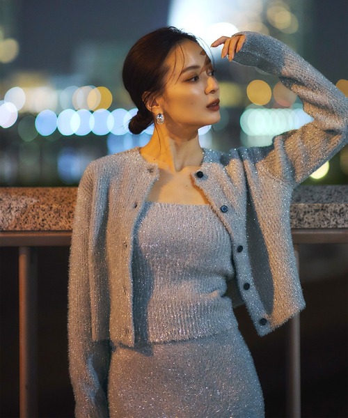 ラメニットアンサンブル（ニット/セーター）｜anuans（アニュアンス