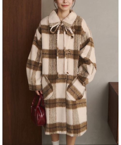 moi tytto（モイテュット）の「【取り外しリボン付き】シャギーミディ