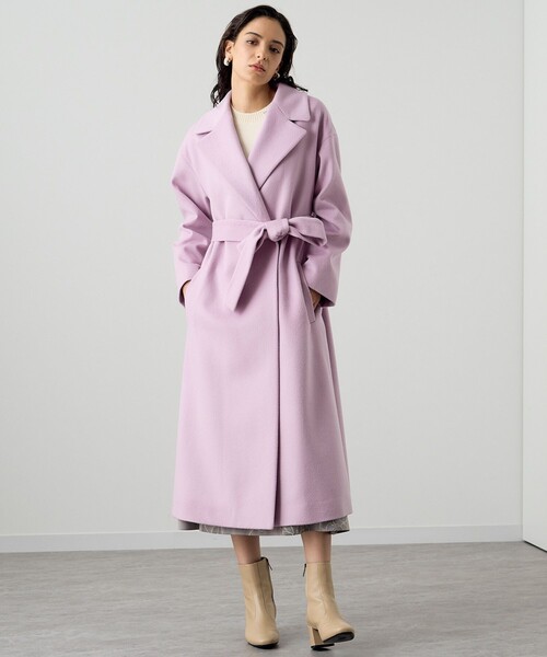 ANAYI（アナイ）の「ロングメルトンローブコート（トレンチコート