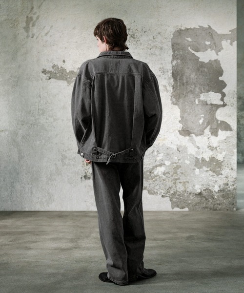 セットアップ】オーバーサイズデニムジャケット＆ワイドストレート