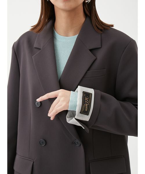 セール】【セットアップ対応】ターンバックダブルブレストジャケット