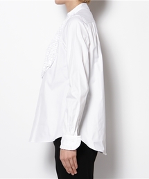 Drawer（ドゥロワー）の「DRAWER コットン ホワイトフリルシャツ