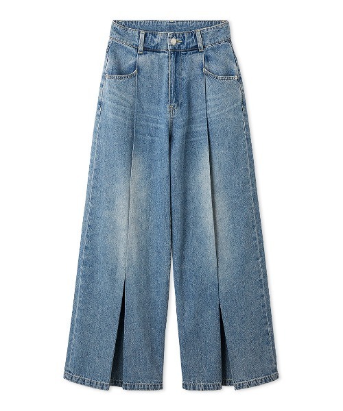 セール】ボックスタックワイドデニムパンツ（デニムパンツ）｜FRAY I.D