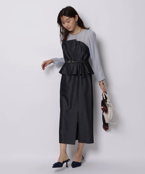 ペプラムワンピース（ワンピース）｜JUSGLITTY（ジャスグリッティー