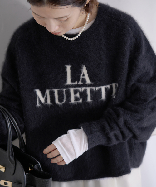 セール】フォックス混LA MUETTE ロゴニット（ニット/セーター）｜IENA