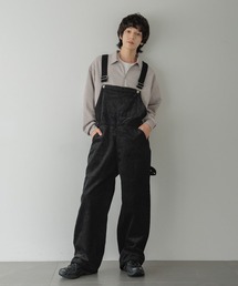 unliens corduroy salopette black long