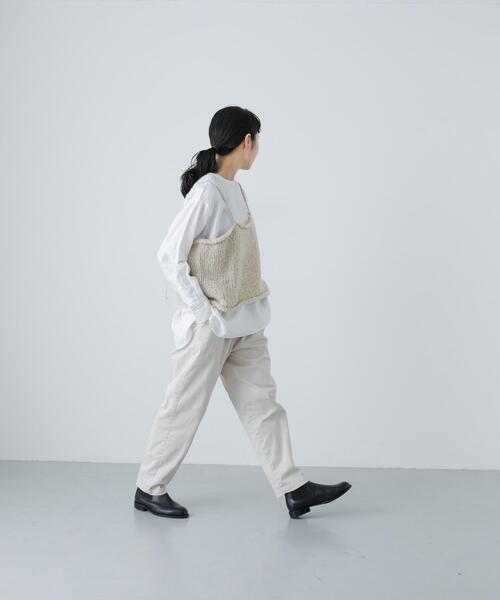 アルパカウールブークレニットキャミソール（ニット/セーター）｜か