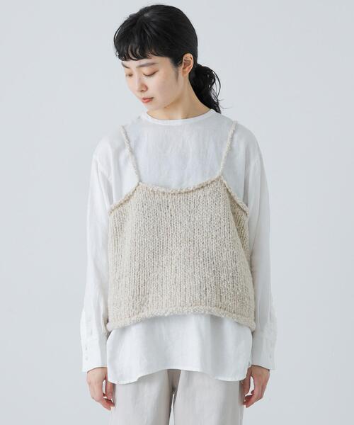 かぐれ（カグレ）の「アルパカウールブークレニットキャミソール