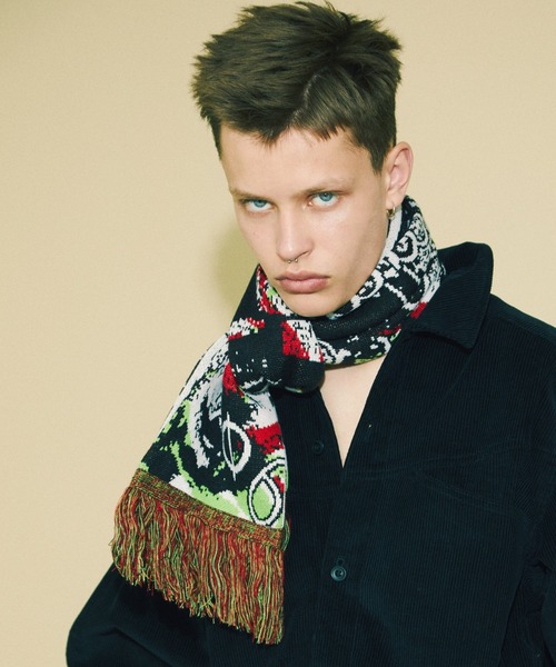 BAL（バル）の「【2021秋冬】JACQUARD KNIT SOCCER SCARF（マフラー