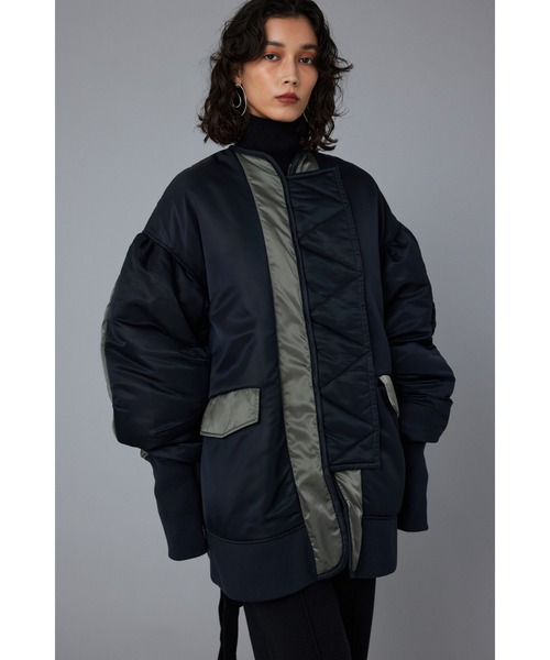 HeRIN.CYE（ヘリンドットサイ）の「A-line bicolor blouson Aライン