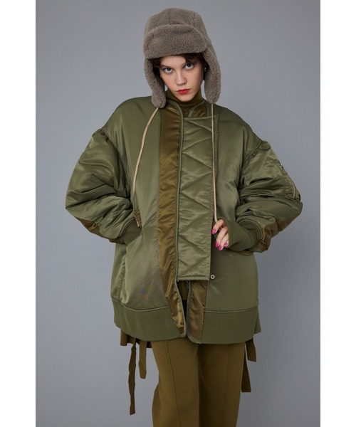 HeRIN.CYE（ヘリンドットサイ）の「A-line bicolor blouson Aライン