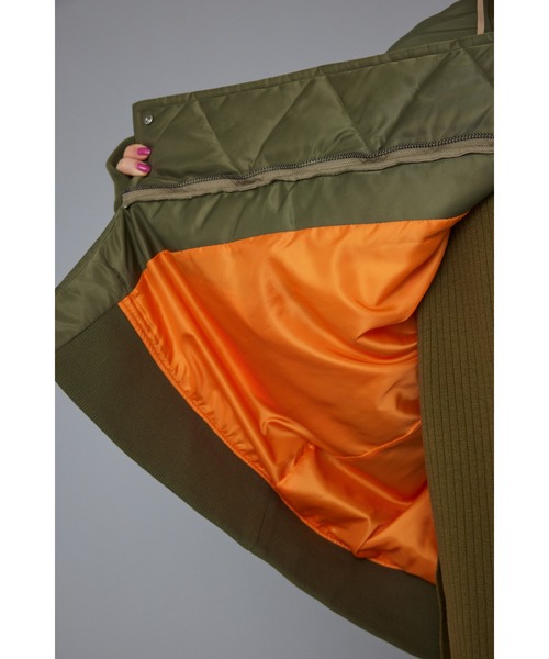 HeRIN.CYE（ヘリンドットサイ）の「A-line bicolor blouson Aライン