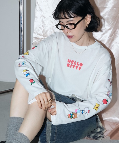 HELLO KITTY × forksy.】オーバーサイズアソートプリントロンTEE