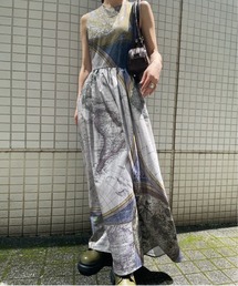 CARTOGRAPHIC PATTERN DRESS（ワンピース）｜Ameri（アメリ）の