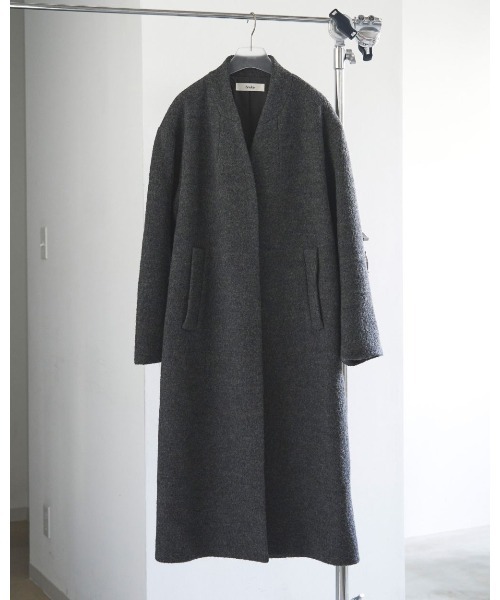 セール】anuke Collarless Cocoon Coat 62520003（ブルゾン）｜anuke