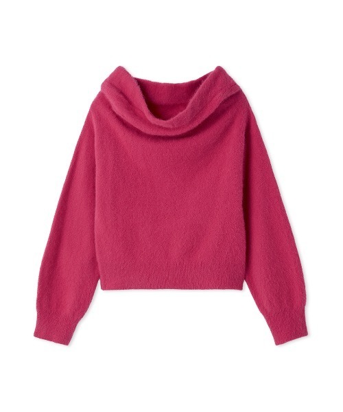 セール】【HIGH QUALITY】フォックスカシミヤオフショルプルオーバー