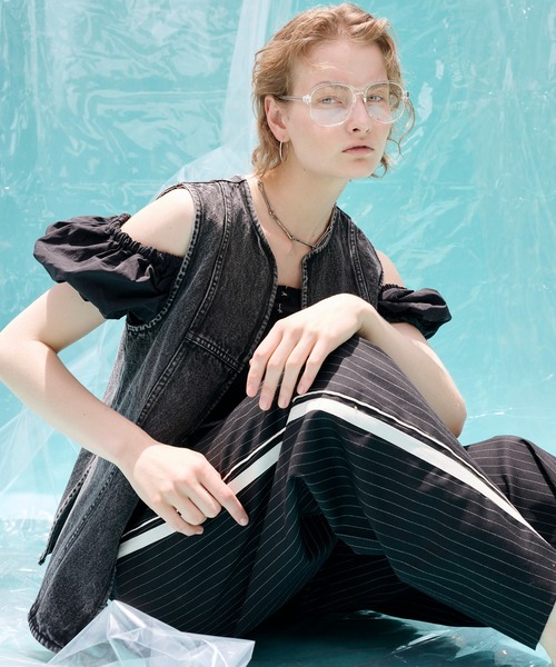 MAISON SPECIAL（メゾンスペシャル）の「Ribbon Denim Vest/リボン