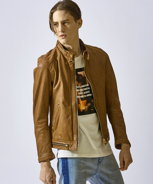 LOVELESS（ラブレス）の「【LOVELESS】MENS ブラウンレザーライダース