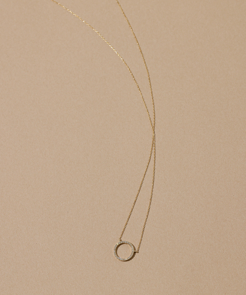 Lilas（リラ）の「サークルダイヤネックレス K10（ネックレス）」 - WEAR