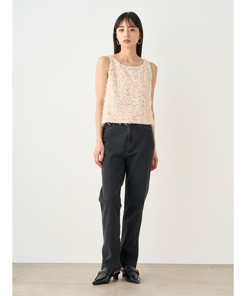 SNIDEL（スナイデル）の「スパンコールタンクトップ（シャツ/ブラウス