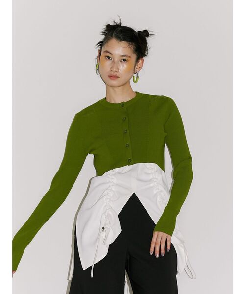 UN3D.（アンスリード）の「SHORT KT CD / ショートニットカーデ