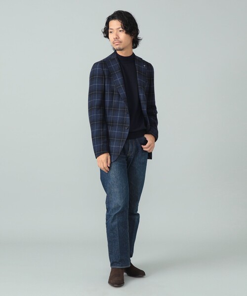 セール】【別注】TAGLIATORE / COSTA AZZURRA ネイビー チェック